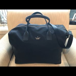 Black Kate Spade Zippered Duffel Bag